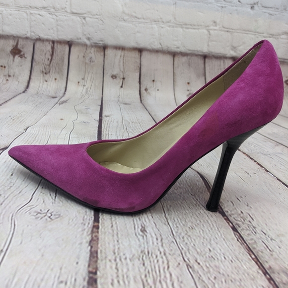 Guess Pointy Toe Pink Suede Shoes 6.5m - Picture 4 of 12